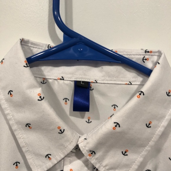 Shein Anchor Button Up - Picture 2 of 3